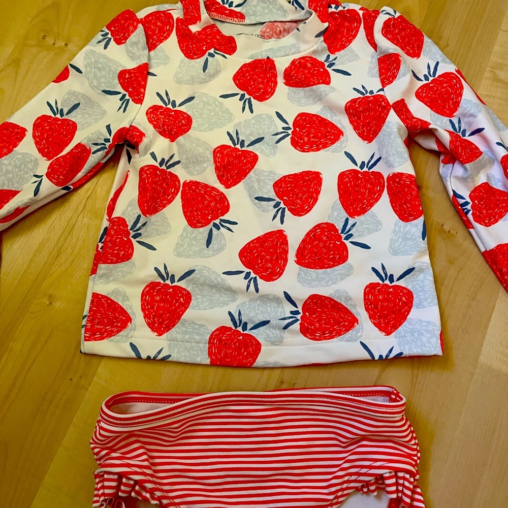 2 piece rash guard/ swim set